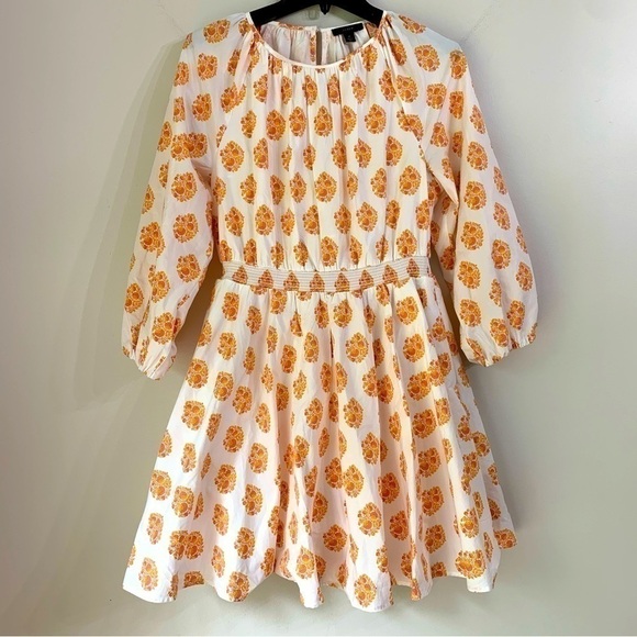 NEW J Crew Dress Floral Medallion
Smocked Cottagecore Boho Spring
Summer White - Picture 5 of 15